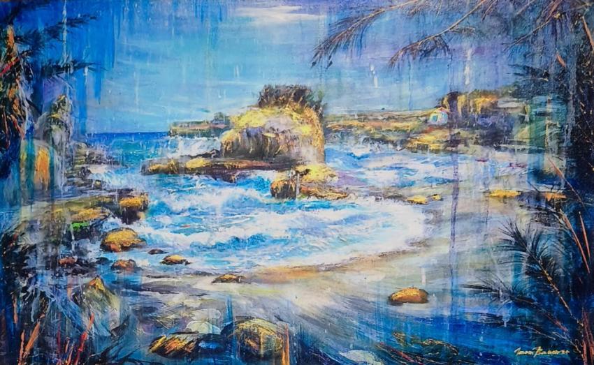 The Drizzle and Waves of Selayar Beach”